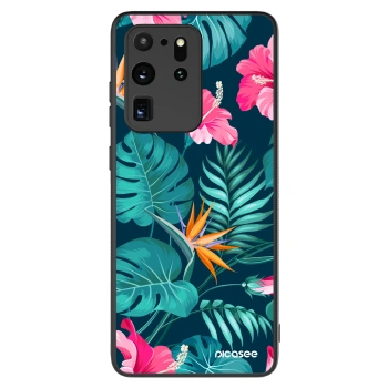 Hülle für Samsung Galaxy S20 Ultra 5G G988F - Pink Monstera