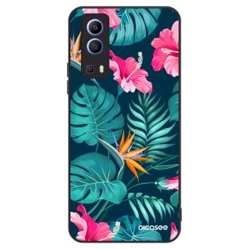 Hülle für Vivo Y52 5G - Pink Monstera