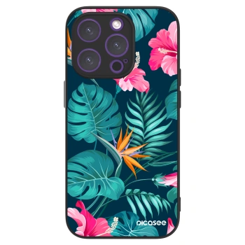 Picasee ULTIMATE CASE für Apple iPhone 14 Pro - Pink Monstera