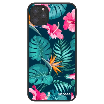 Picasee ULTIMATE CASE MagSafe für Apple iPhone 11 Pro Max - Pink Monstera