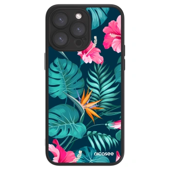 Picasee ULTIMATE CASE für Apple iPhone 15 Pro Max - Pink Monstera