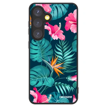 Picasee ULTIMATE CASE PowerShare für Samsung Galaxy S24 S921B 5G - Pink Monstera