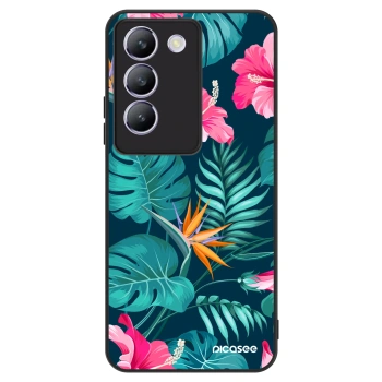 Hülle für Vivo V40 SE 5G - Pink Monstera