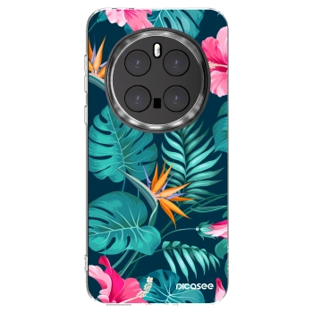 Picasee Honor Magic7 Pro 5G Hülle - Transparentes Silikon - Pink Monstera