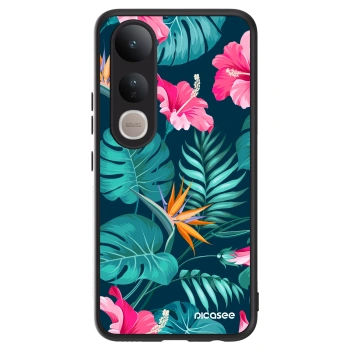 Hülle für Vivo V50 Lite 5G - Pink Monstera