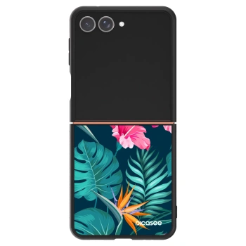 Hülle für Samsung Galaxy Z Flip7 5G - Pink Monstera