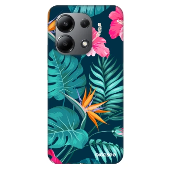 Picasee Fashion Case für Xiaomi Redmi Note 13 4G - Pink Monstera