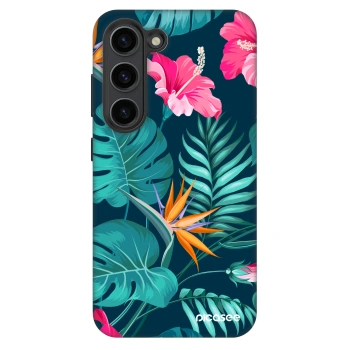 Picasee Fashion Case für Samsung Galaxy S23+ 5G - Pink Monstera
