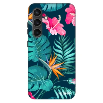 Hülle für Samsung Galaxy S24 S921B 5G - Pink Monstera
