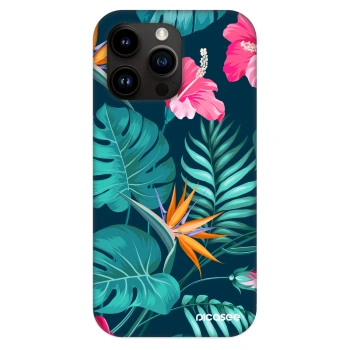 Hülle für Apple iPhone 13 Pro - Pink Monstera