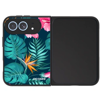 Hülle für Apple iPhone Duo - Pink Monstera