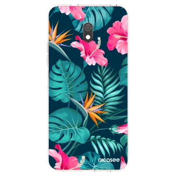 Hülle für Xiaomi Redmi 8A - Pink Monstera