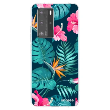 Hülle für Huawei P40 Pro - Pink Monstera