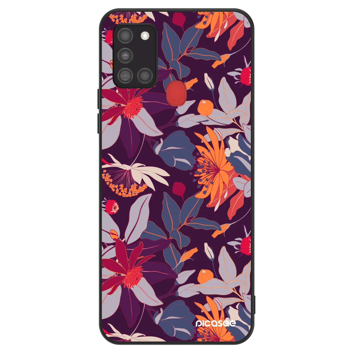 Picasee ULTIMATE CASE für Samsung Galaxy A21s - Purple Leaf