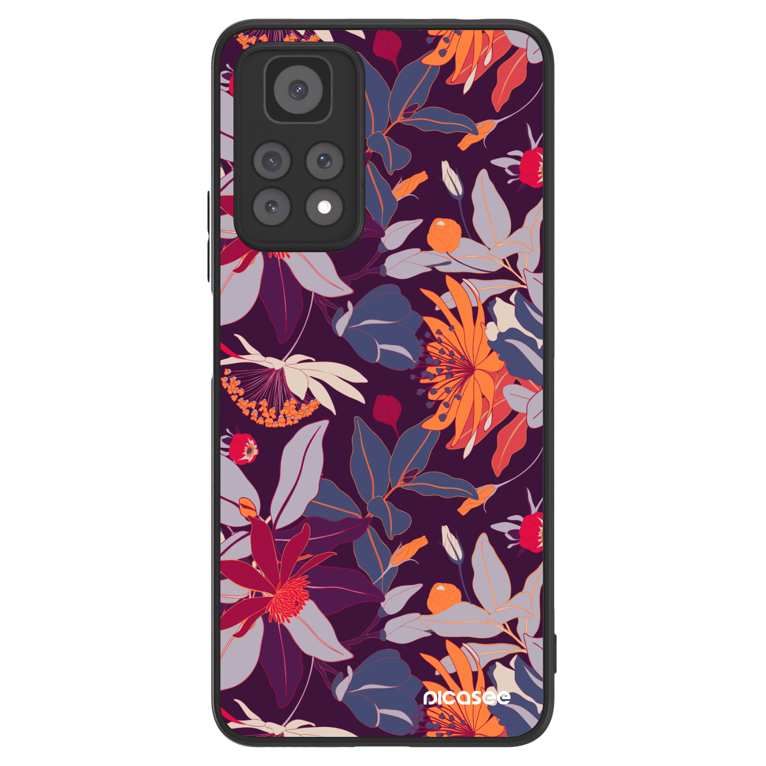 Picasee ULTIMATE CASE für Xiaomi Redmi Note 11 Pro 5G - Purple Leaf