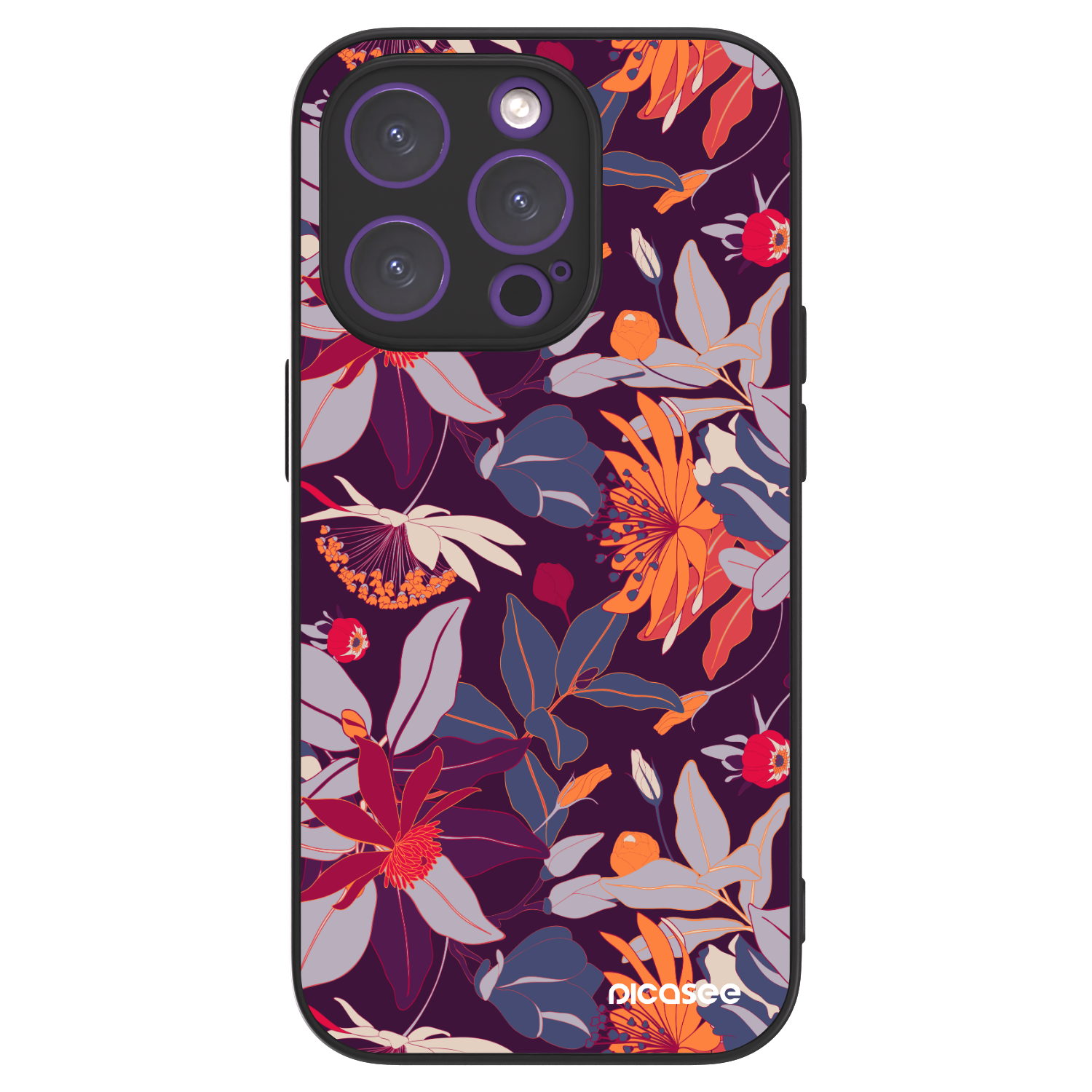 Picasee ULTIMATE CASE für Apple iPhone 14 Pro - Purple Leaf