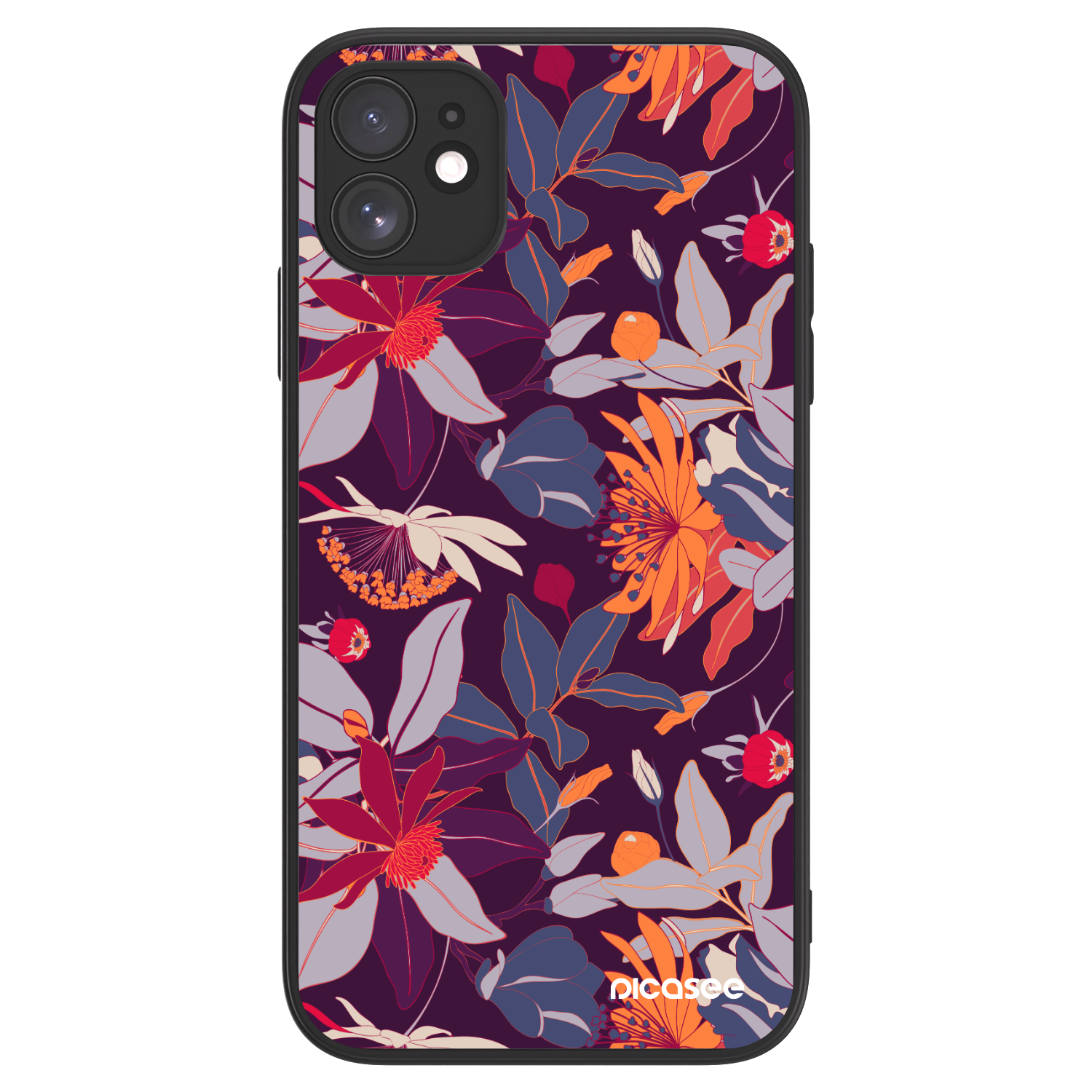 Picasee ULTIMATE CASE MagSafe für Apple iPhone 11 - Purple Leaf