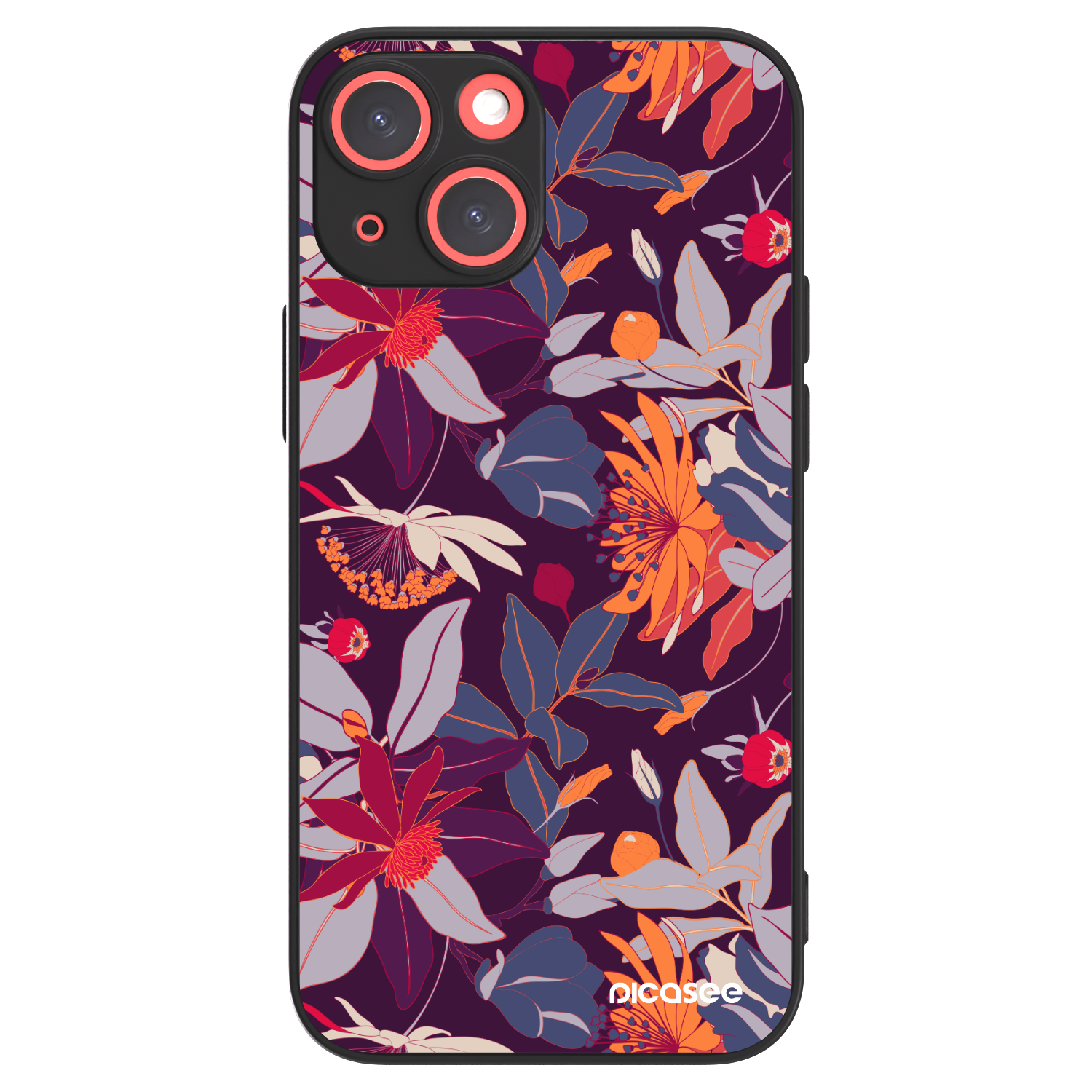 Picasee ULTIMATE CASE MagSafe für Apple iPhone 13 mini - Purple Leaf