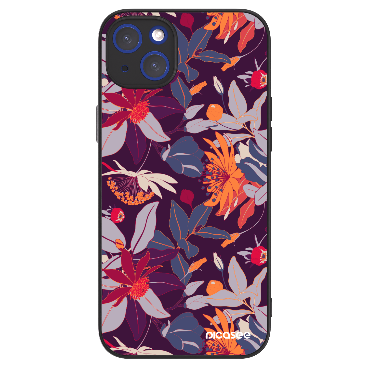 Picasee ULTIMATE CASE MagSafe für Apple iPhone 14 Plus - Purple Leaf