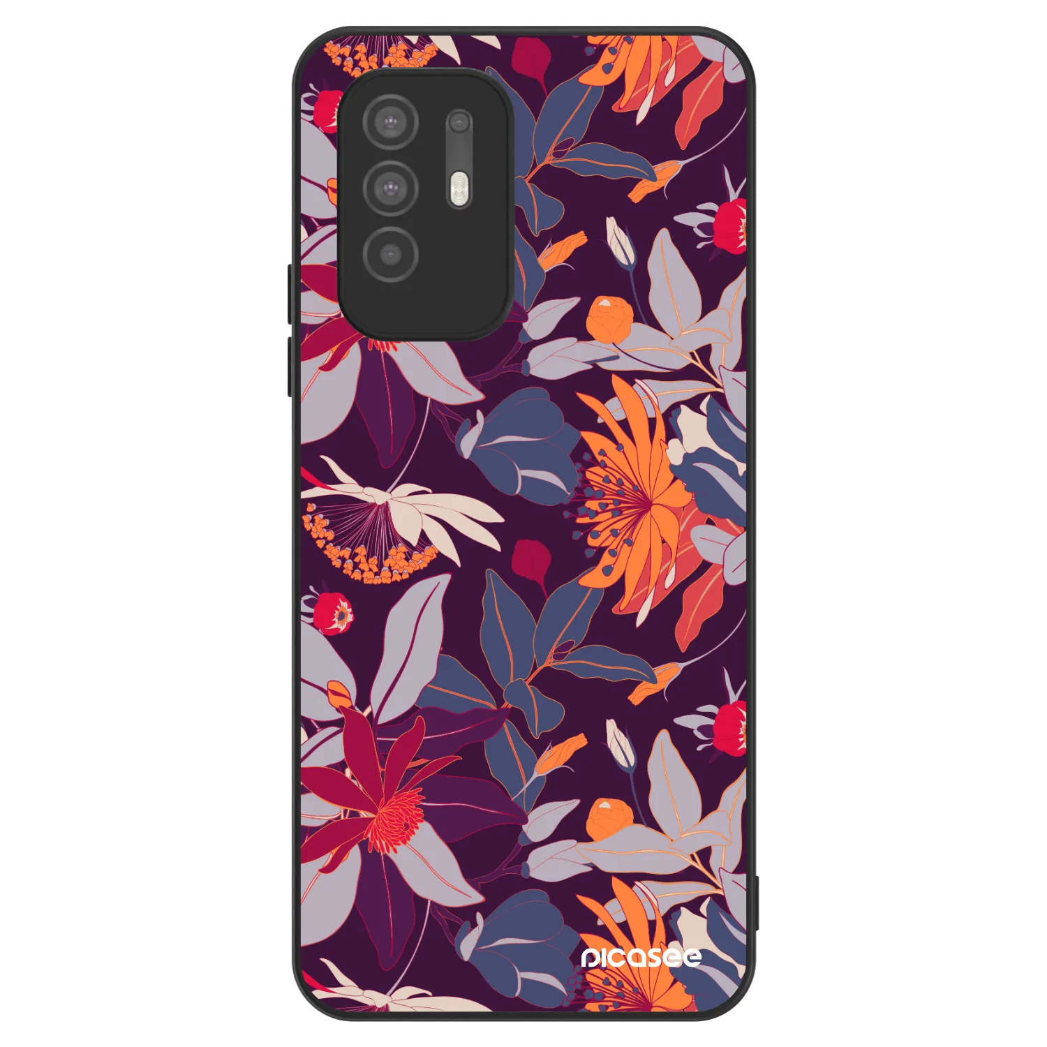 Picasee ULTIMATE CASE für OPPO A94 5G - Purple Leaf