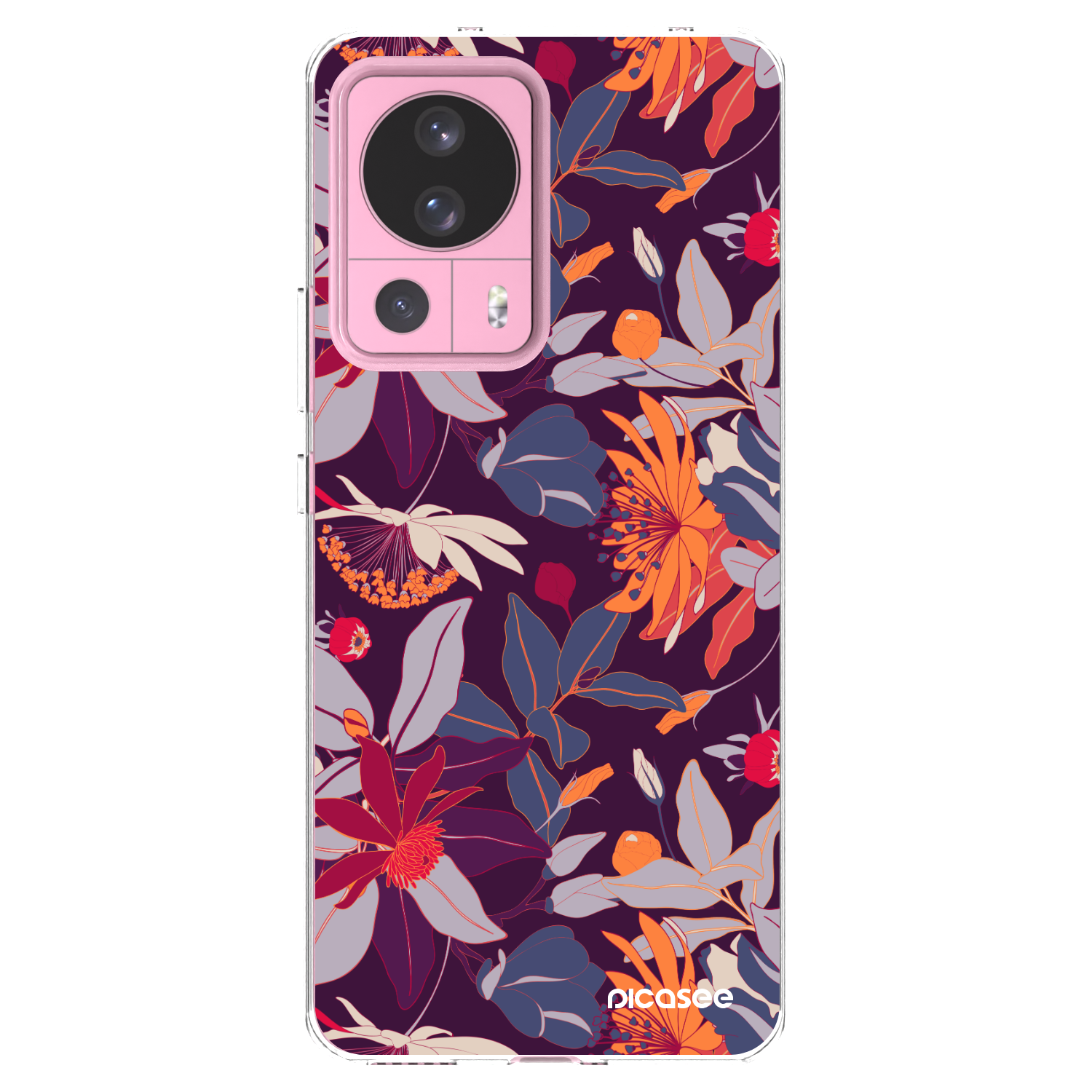 Picasee Xiaomi 13 Lite Hülle - Transparentes Silikon - Purple Leaf
