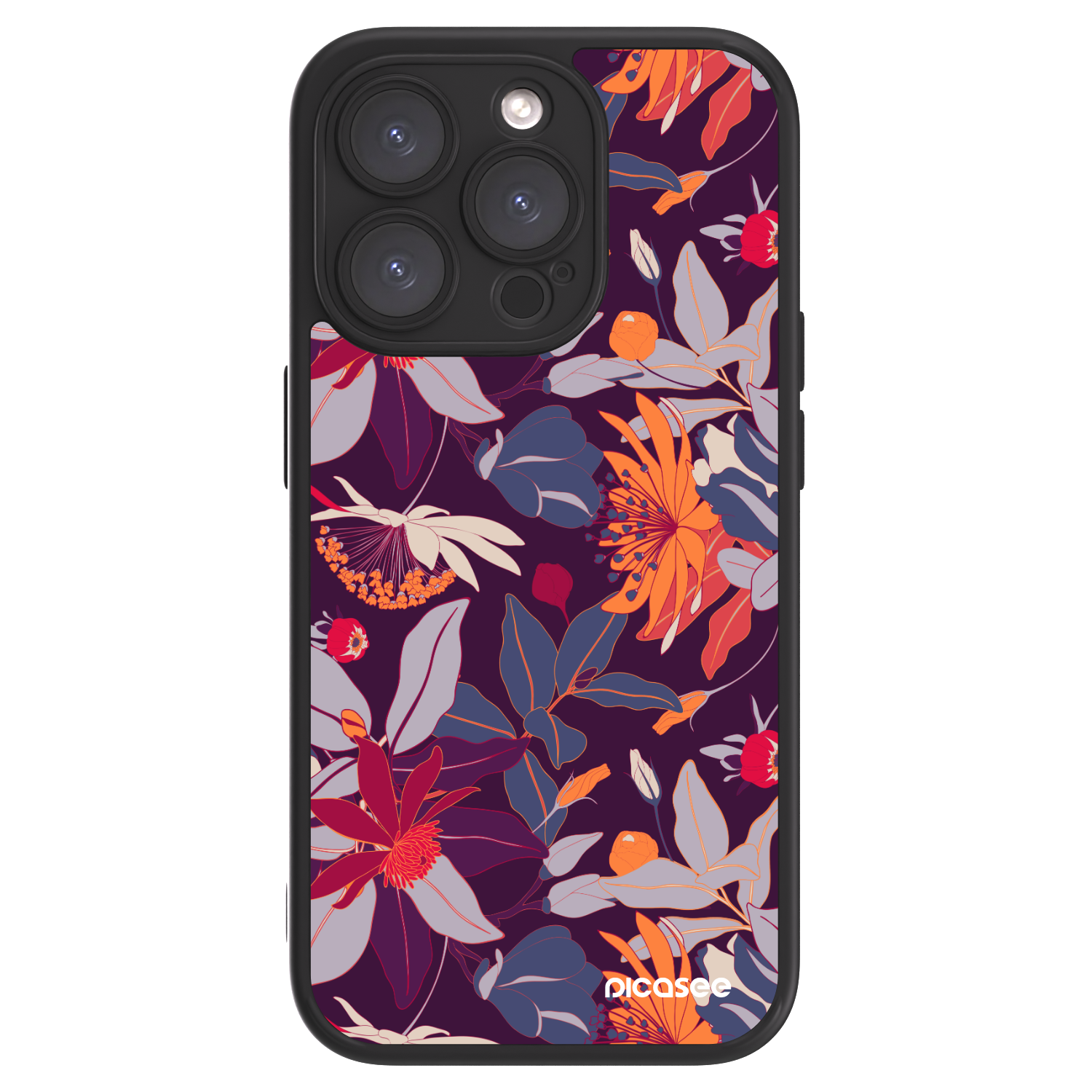 Picasee ULTIMATE CASE für Apple iPhone 15 Pro - Purple Leaf