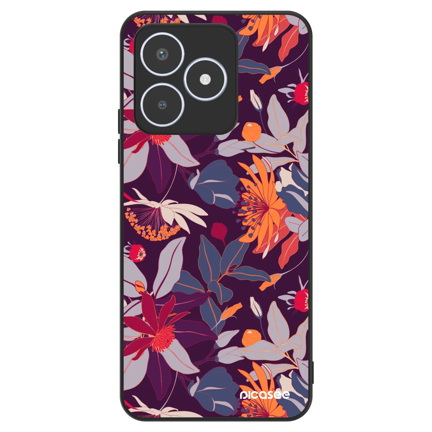Picasee ULTIMATE CASE für Realme C53 - Purple Leaf