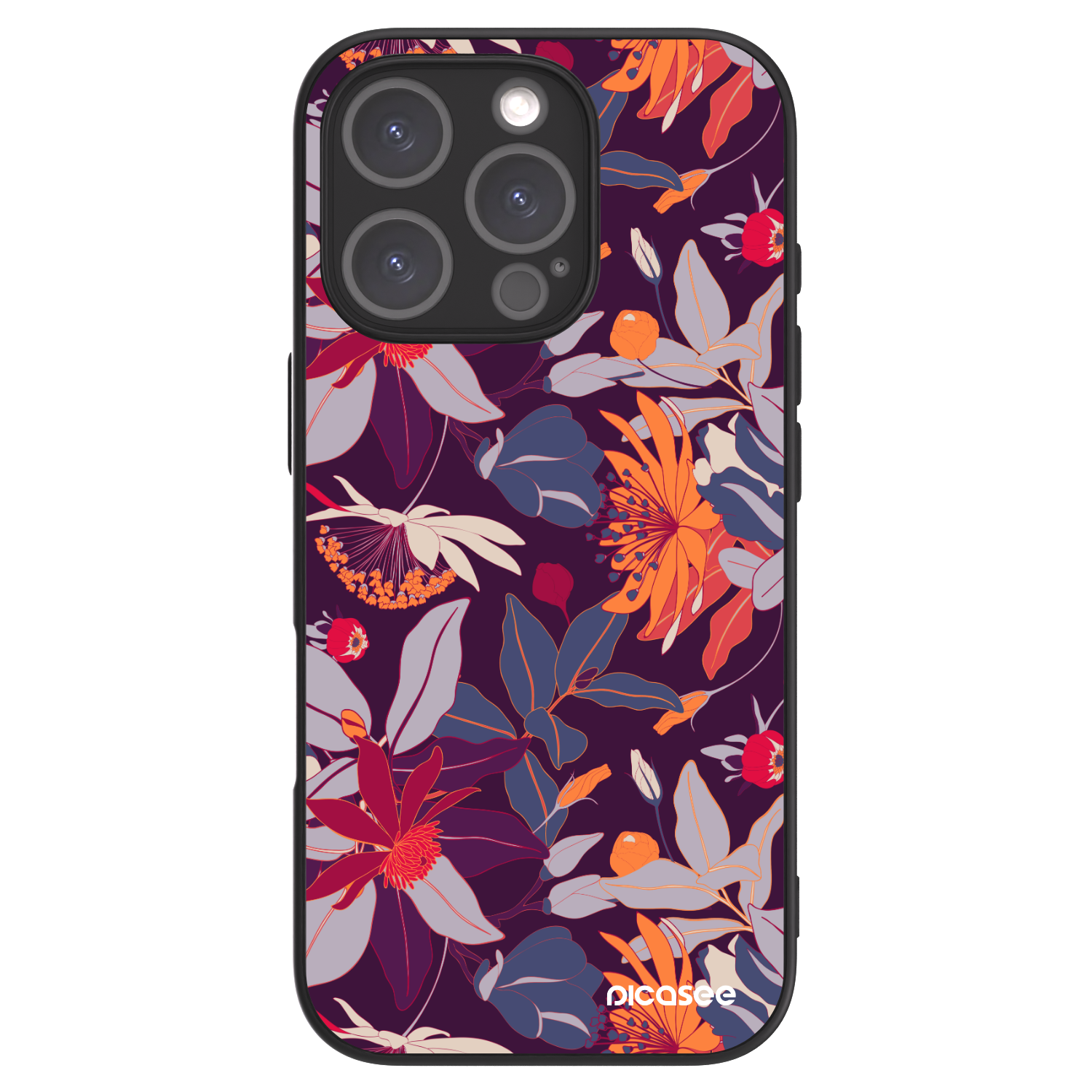 Picasee ULTIMATE CASE MagSafe für Apple iPhone 16 Pro - Purple Leaf