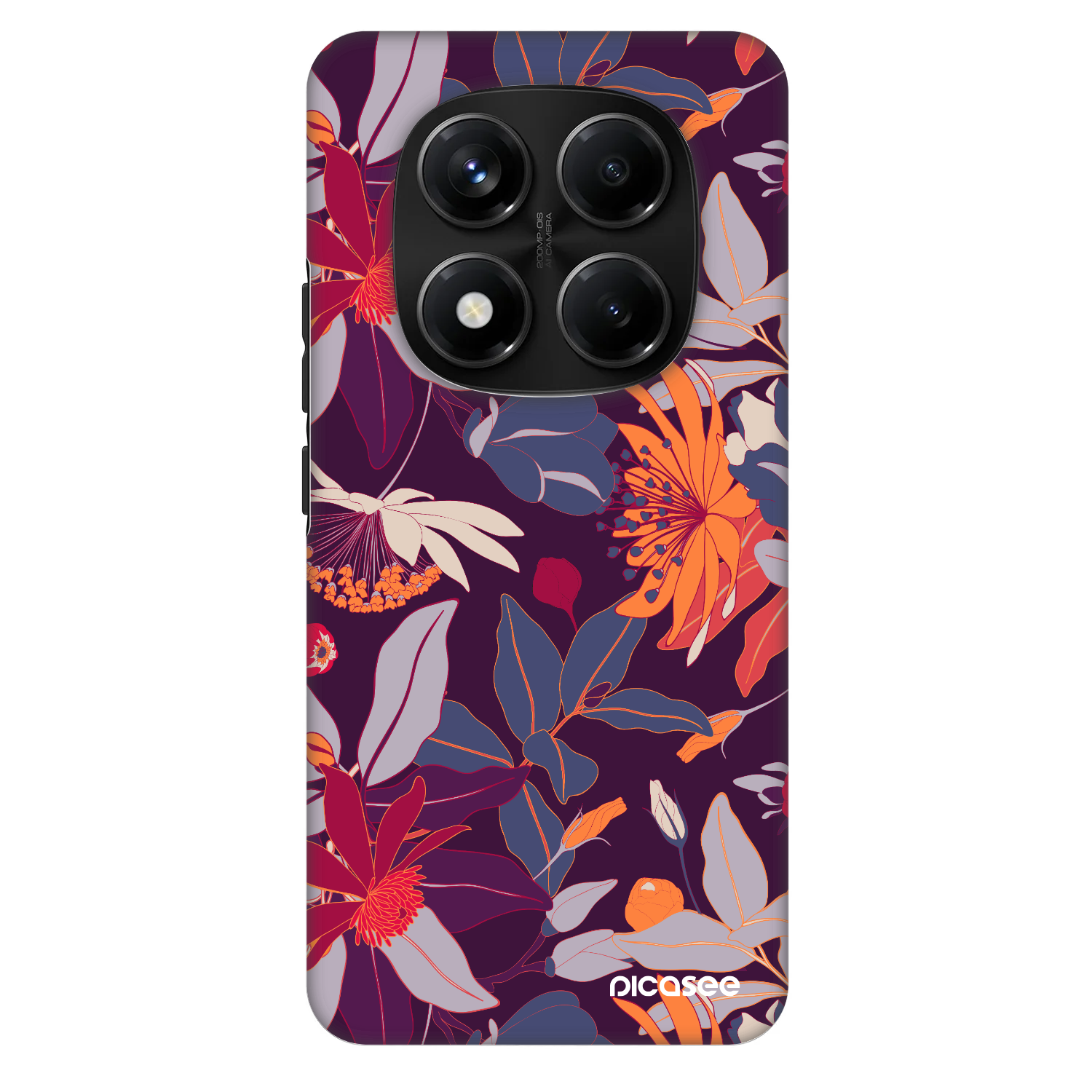 Picasee Fashion Case für Xiaomi Redmi Note 14 Pro+ 5G - Purple Leaf