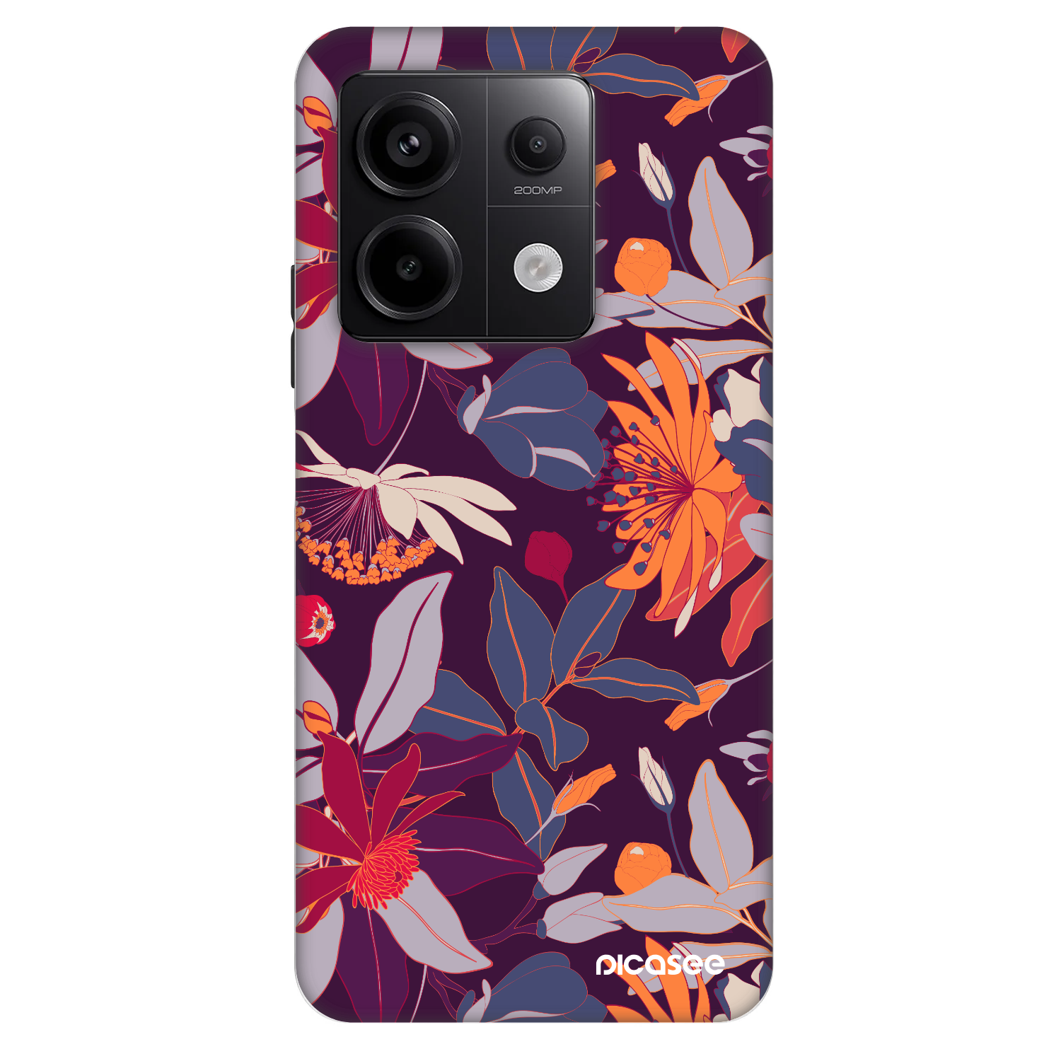 Picasee Fashion Case für Xiaomi Redmi Note 13 Pro 5G - Purple Leaf
