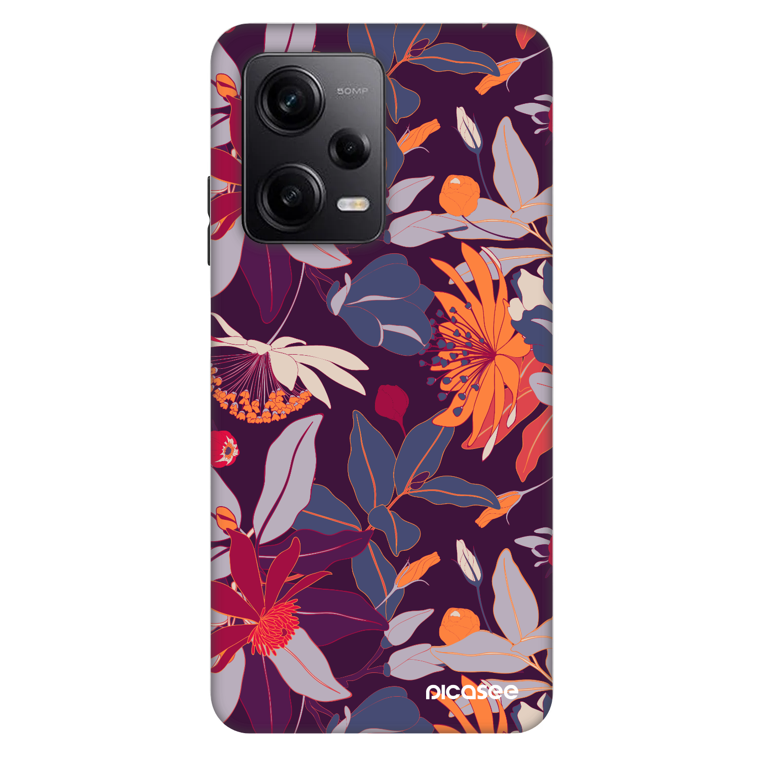 Picasee Fashion Case für Xiaomi Redmi Note 12 Pro 5G - Purple Leaf