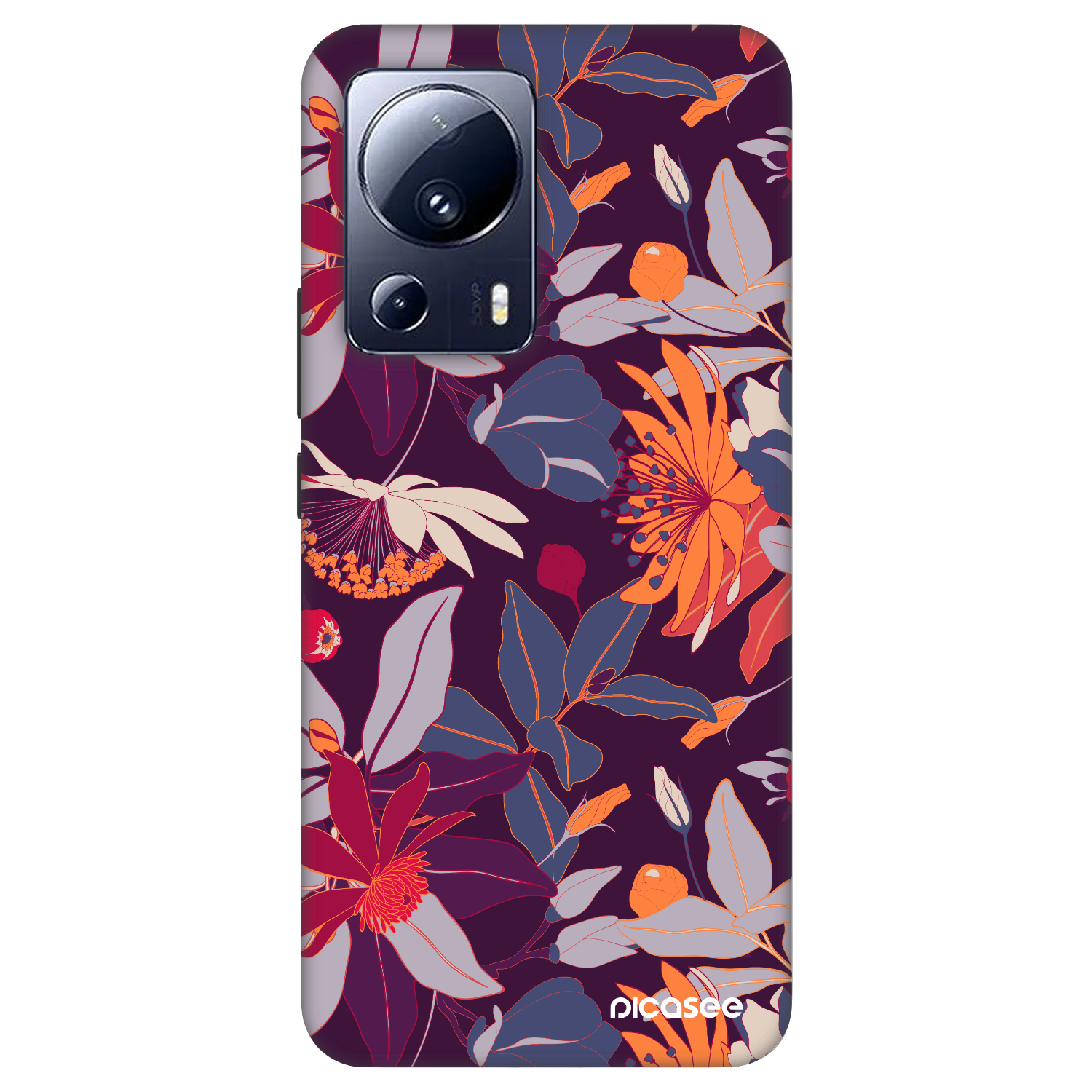 Picasee Fashion Case für Xiaomi 13 Lite - Purple Leaf