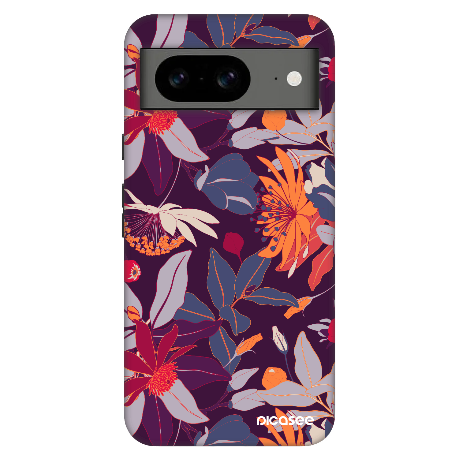 Picasee Fashion Case für Google Pixel 8 Pro - Purple Leaf