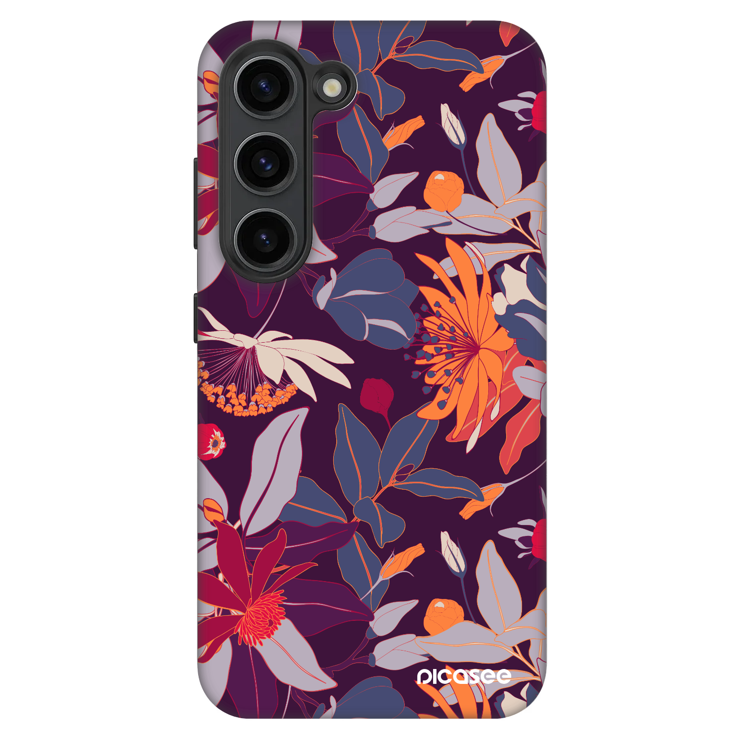 Picasee Fashion Case für Samsung Galaxy S23+ 5G - Purple Leaf