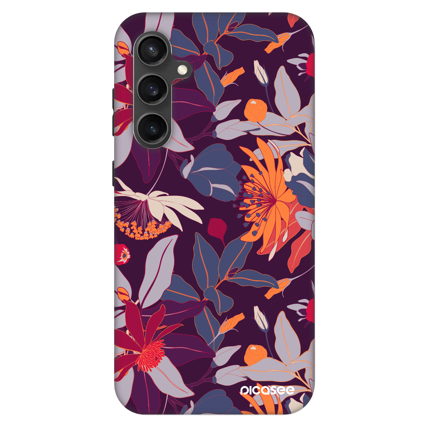 Picasee Fashion Case für Samsung Galaxy S23 FE S711B - Purple Leaf