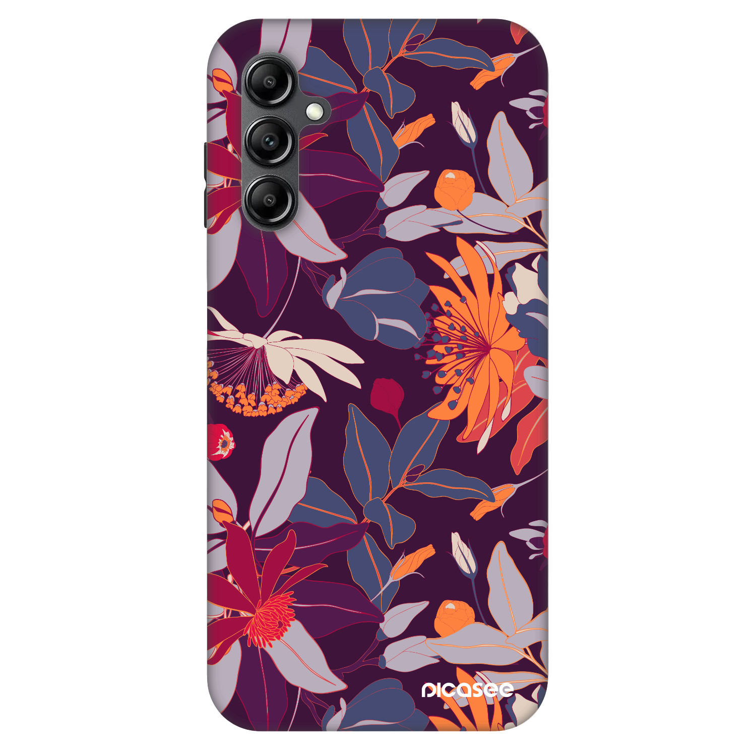 Picasee Fashion Case für Samsung Galaxy A14 5G A146P - Purple Leaf