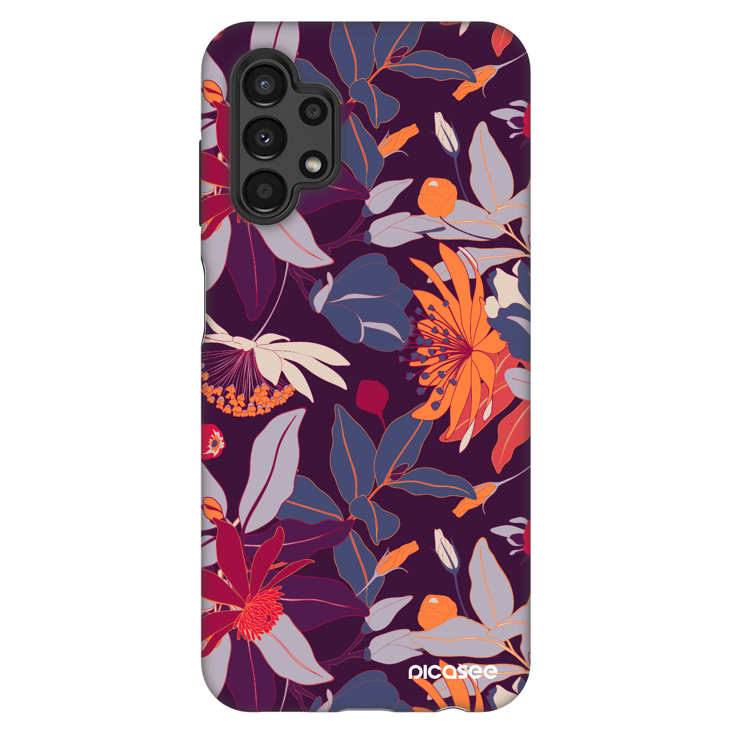 Picasee Fashion Case für Samsung Galaxy A13 4G A135 - Purple Leaf