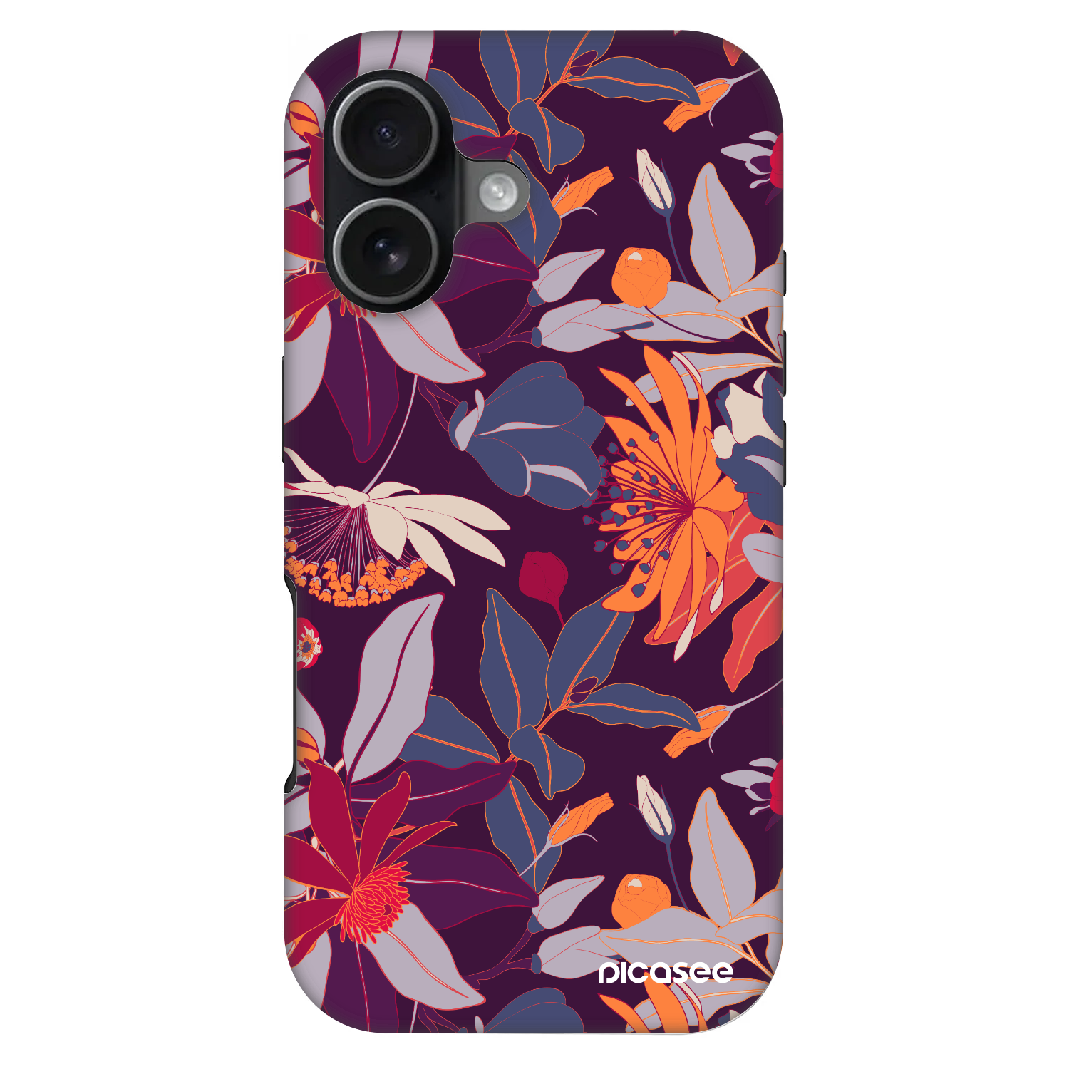 Picasee Fashion Case MagSafe für Apple iPhone 17 - Purple Leaf