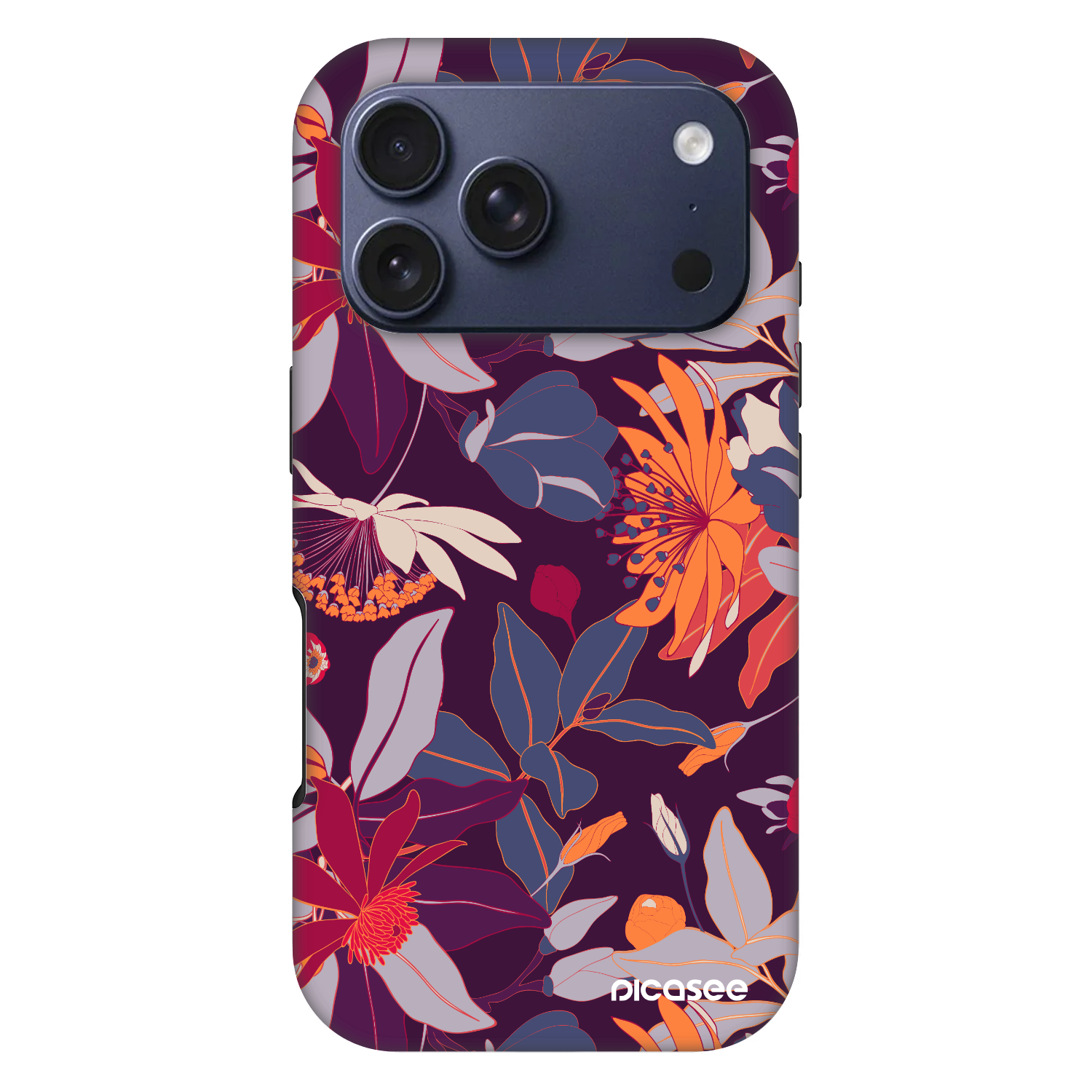 Picasee Fashion Case MagSafe für Apple iPhone 17 Pro - Purple Leaf