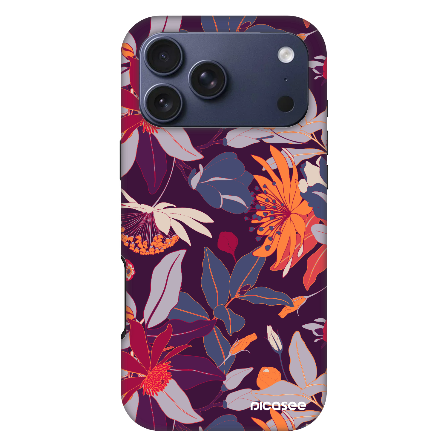Picasee Fashion Case MagSafe für Apple iPhone 17 Pro Max - Purple Leaf