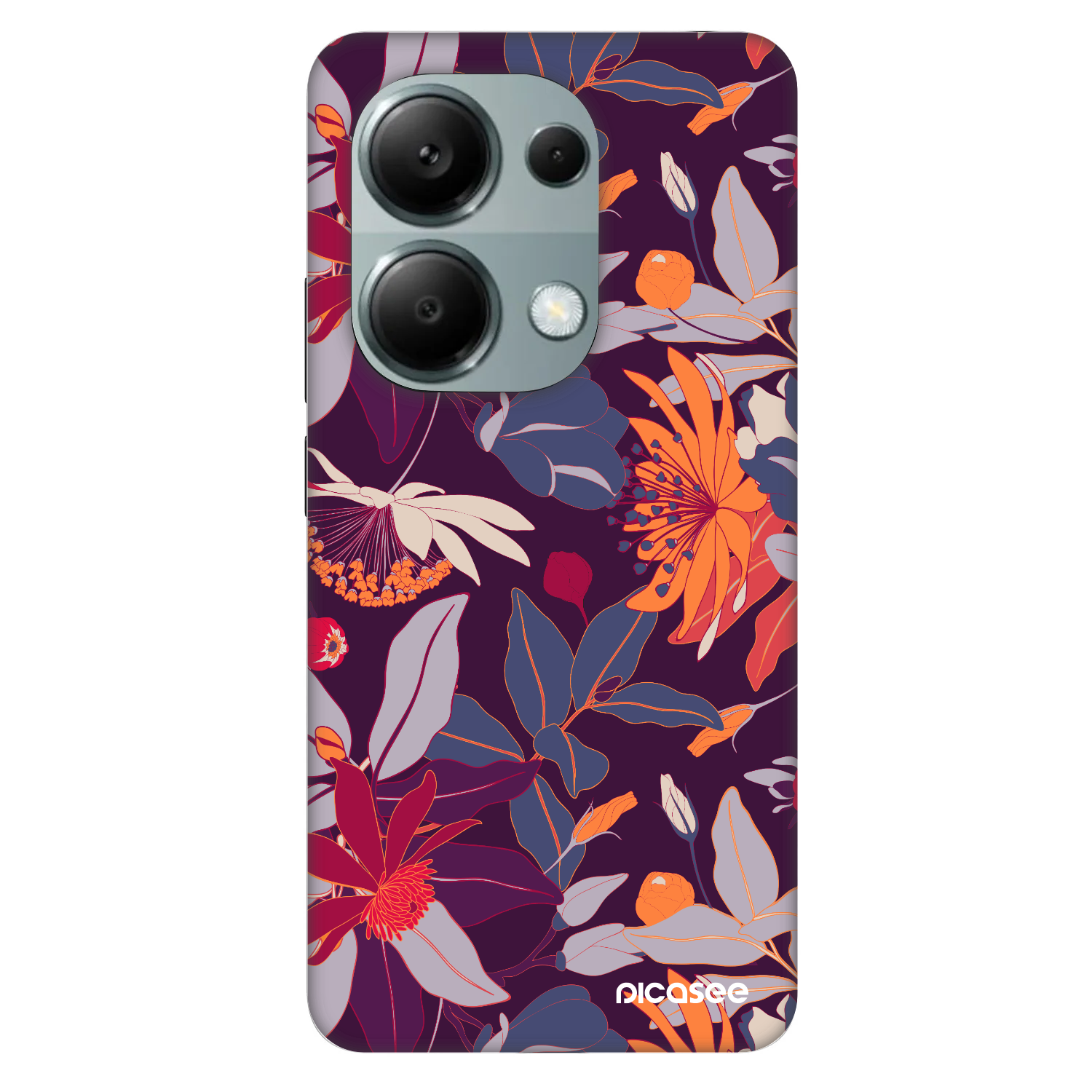 Picasee Fashion Case für Xiaomi Redmi Note 13 Pro 4G - Purple Leaf