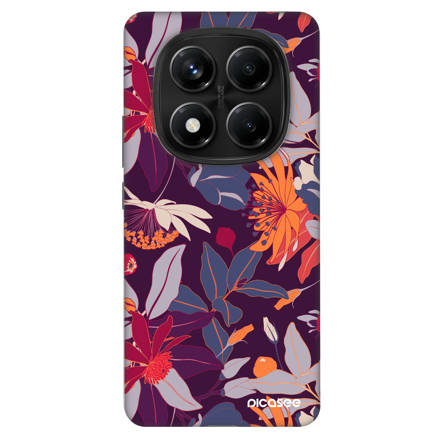 Picasee Fashion Case für Xiaomi Redmi Note 14 Pro 4G - Purple Leaf