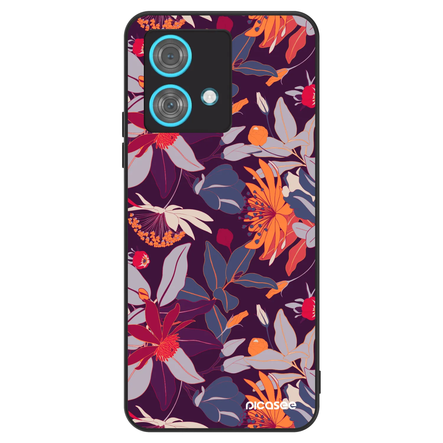 Picasee ULTIMATE CASE für Motorola Edge 40 Neo - Purple Leaf