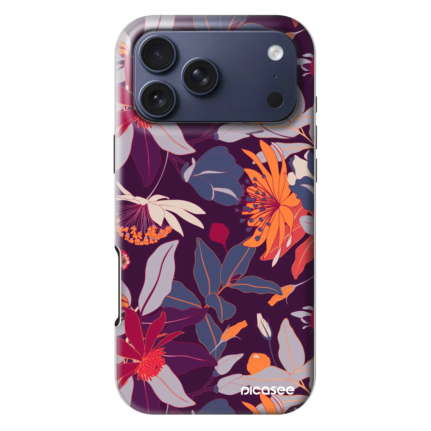 Picasee Fashion Case MagSafe für Apple iPhone 18 Pro Max - Purple Leaf