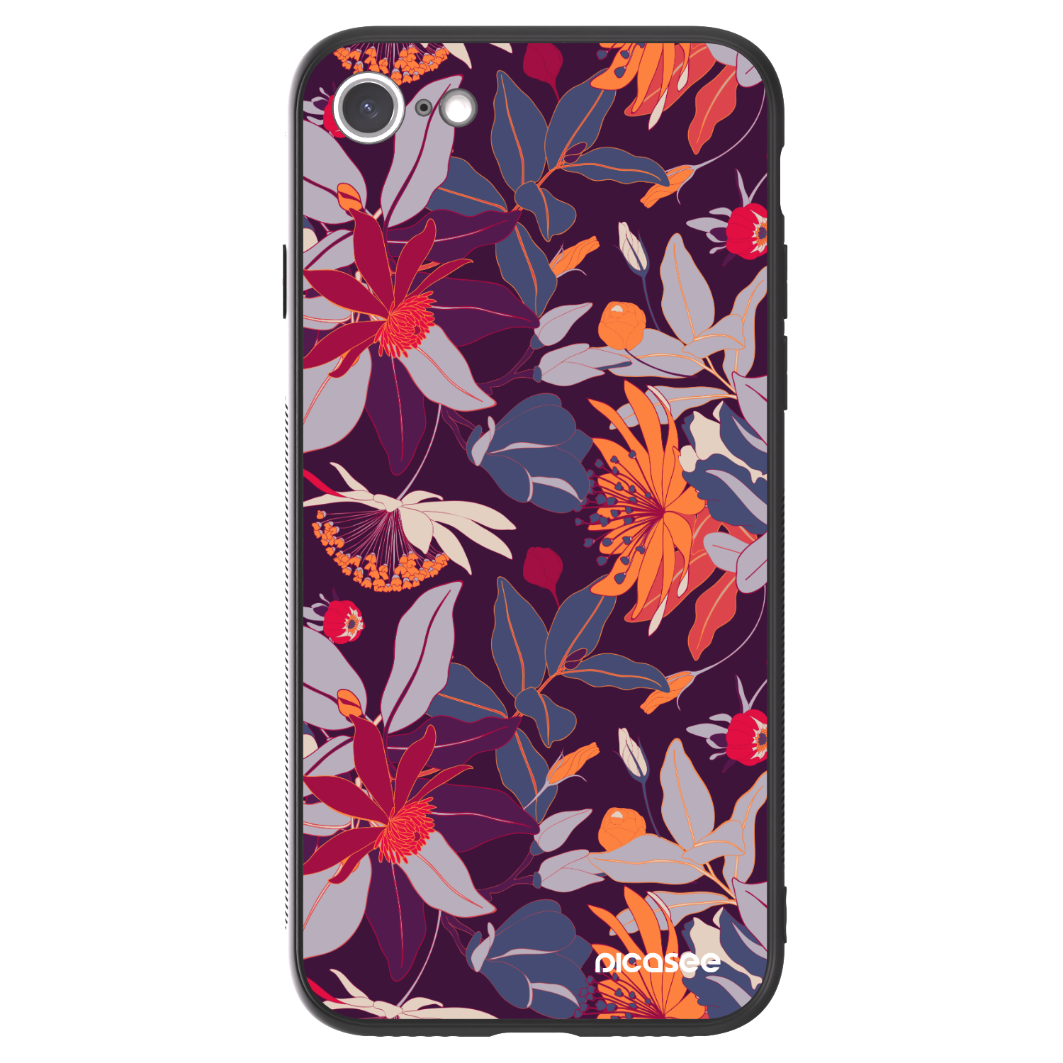 Picasee ULTIMATE CASE für Apple iPhone 7 - Purple Leaf