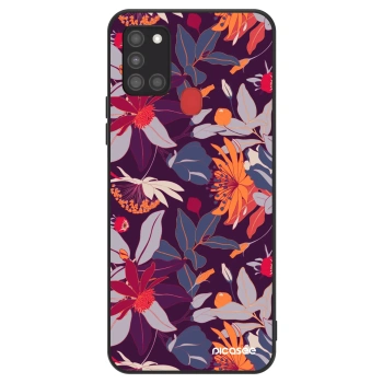 Hülle für Samsung Galaxy A21s - Purple Leaf