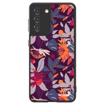 Picasee ULTIMATE CASE für Samsung Galaxy S21 5G G991B - Purple Leaf