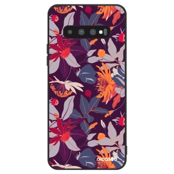 Hülle für Samsung Galaxy S10 G973 - Purple Leaf