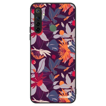 Hülle für Realme 6i - Purple Leaf