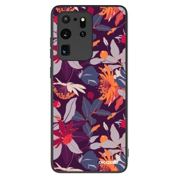 Hülle für Samsung Galaxy S20 Ultra 5G G988F - Purple Leaf